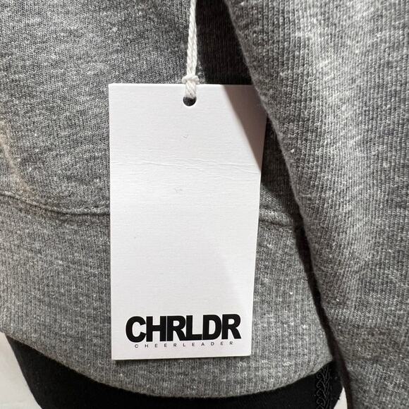 CHEERLEADER Gray Hoodie with Neon lightening bolts front NEW WITH TAGS EXTRA SM - Picture 13 of 15